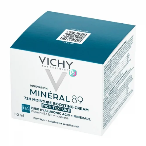 Vichy Mineral 89 72h Moisture Boosting Rich Cream 50ml 